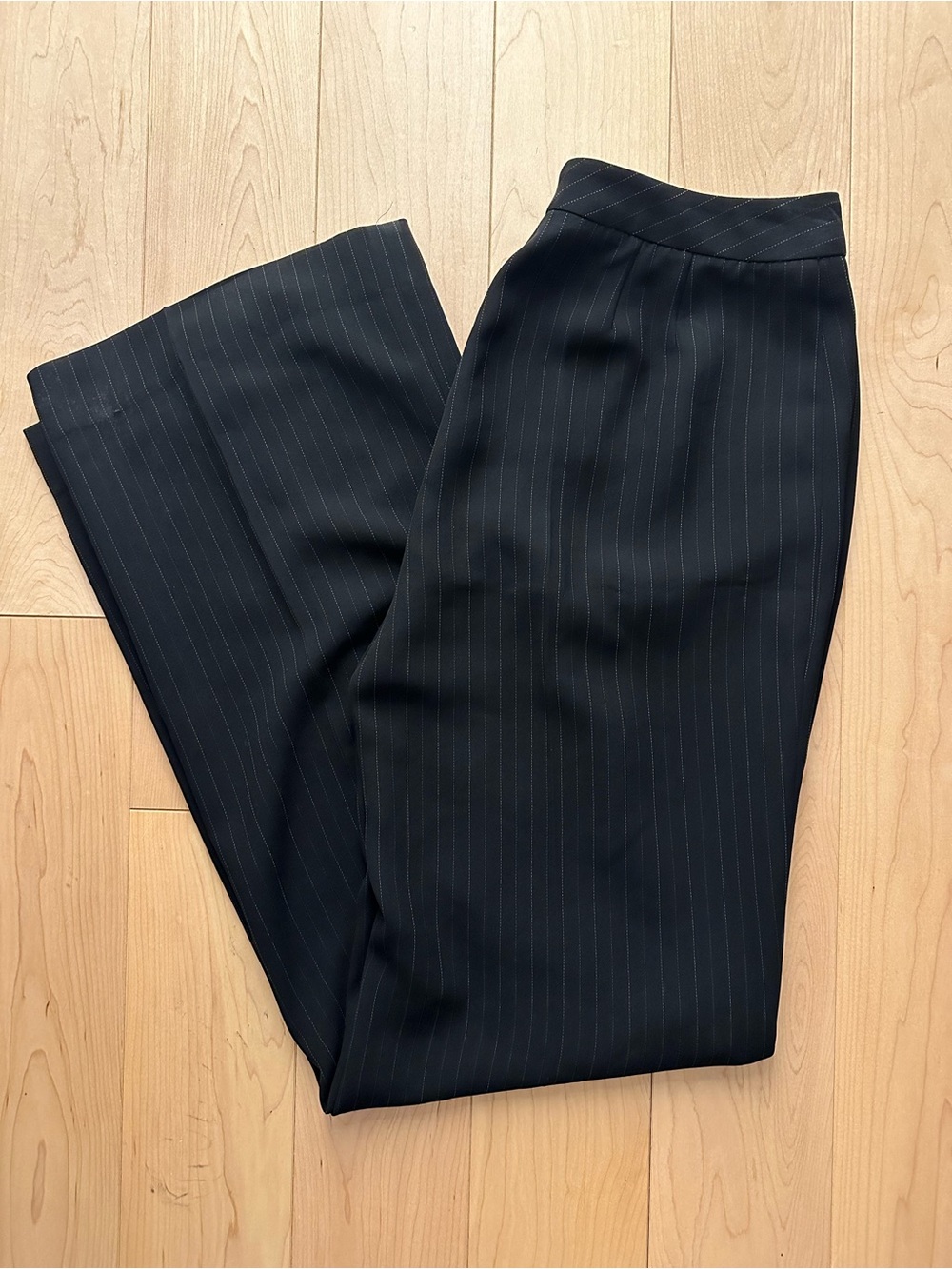 Vintage Y2K Anne Klein Black Pinstripe Dress Pants